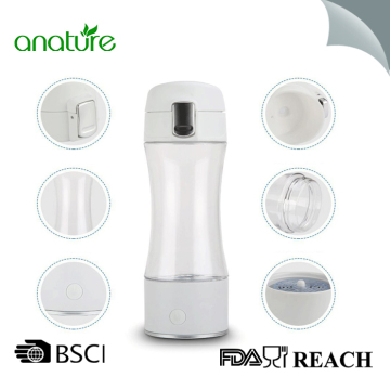 Hydrogen Plastic Water Bottle Generator Rechargeable Portable