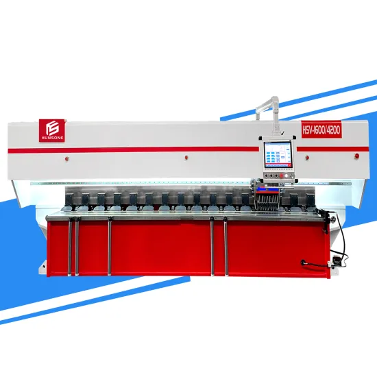 HUNSONE HSDV-1250/5200mm Touch Screen HUST Controller CNC V Slotting Groove Machine