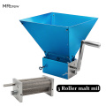 New Update 3-Roller Stainless Steel Barley Malt Mill Grinder Crusher Grain Mill Home Beer Brewing Tools Best Quality Manchine