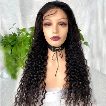 Wholesale Raw Indian Virgin Hair HD Lace Frontal Wig Women Curly Wig Full Swiss Lace Front Closure Human Hair Wig Kinky Curly