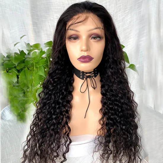 Wholesale Raw Indian Virgin Hair HD Lace Frontal Wig Women Curly Wig Full Swiss Lace Front Closure Human Hair Wig Kinky Curly