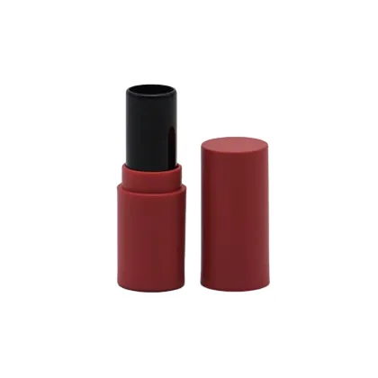 Plum Plastic Lipstick Tube Lib Balm Container 3.5g