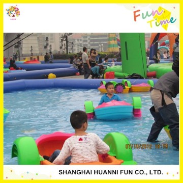 Engineering plastic kids paddle boat price, aqua boat price for sale