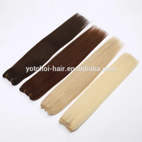 7A Best Quality 100g Hair Extensions 100% European Human Remy Hair Black Brown Blond Double Drawn