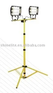 Double head work light with tripod