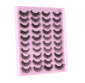 Wholesale Mixed Pack of 20 Pairs Natural Thick False Eyelashes