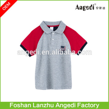 Summer kids sports polo uniforms left chest team name