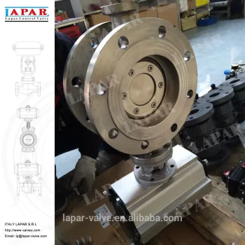 LAPAR dn150 pn16 High-performance Triple Eccentric Wafer stainless steel Butterfly Valve