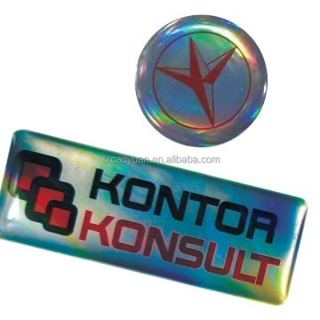 Custom Manufacturer of 3D Dome Epoxy Resin Hologram Stickers and Decorative Labels