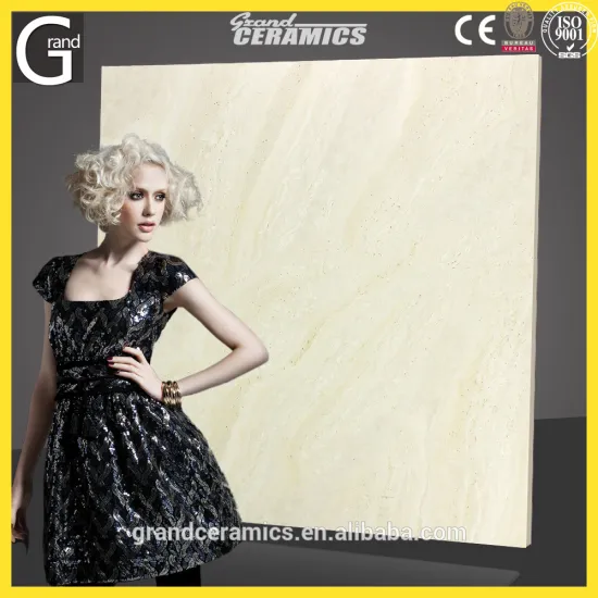 800x800 Matte Travertine Wall Tile, Vitrified Rough Tiles Factory On Sale