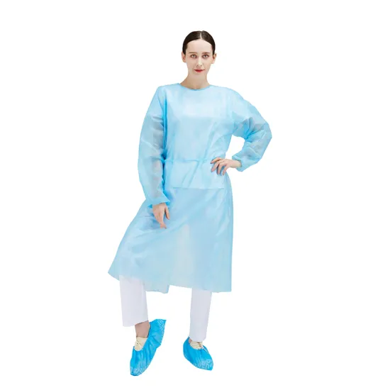 Top-Quality, Waterproof PP+PE Isolation Gowns: Disposable Visit Gowns with Swift Delivery