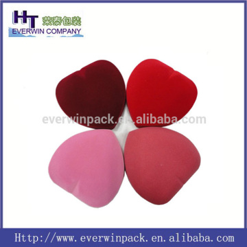 Luxury heart shape ring box for wedding covered with velvet