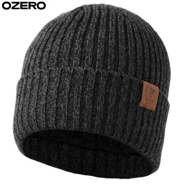 OZERO Reflective Snow-Covered Urban Parks Beanie