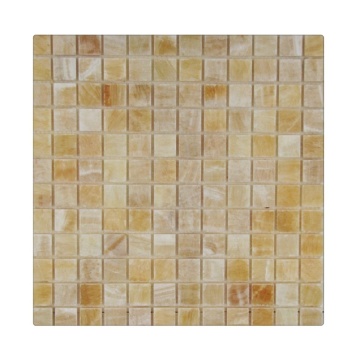 Yellow Onyx Square Mosaic 12x12 Inches