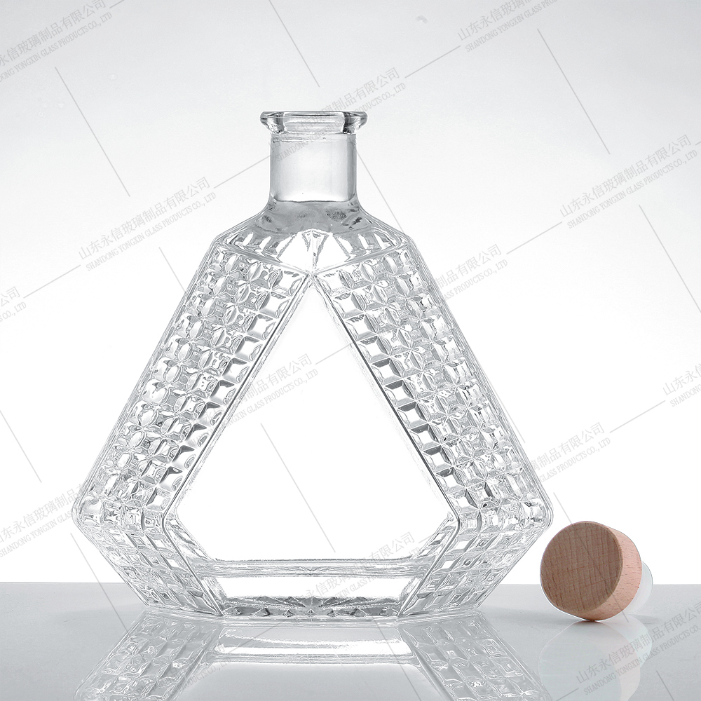 Lightweight glass luxury rilja bottle wholesale