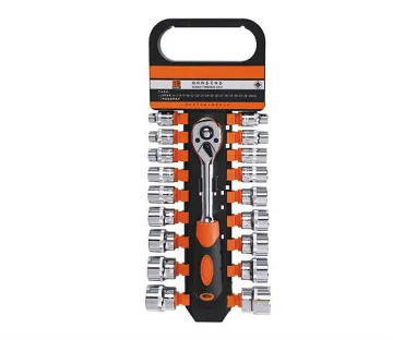 19 PCS 3/8"DR.PROFESSIONAL HAND TOOLS SOCKET SET WITH RATCHET HANDLE