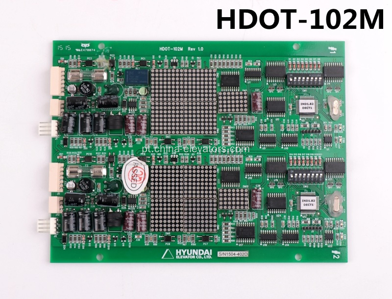 Placa de exibição duplex hdot-102m para elevadores Hyundai
