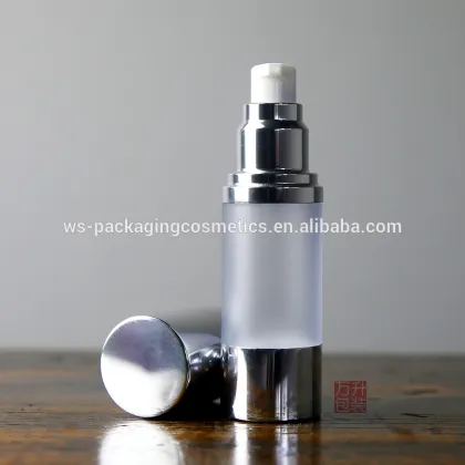 Airless 50 ml Plastic Bottle with Aluminum Cap