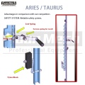 Floor Plate Two Post Lift Manual Electromagnet Mechanical