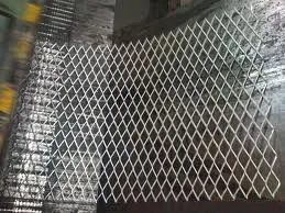 Carbon Steel Electric Galvanized / Pvc Coated Expanded Metal Mesh Products