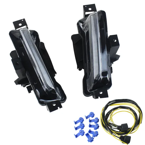 White DRL LED Daytime Running Light Fog Lamps for Chevy Camaro ZL1 RS 1LT 2016-2018