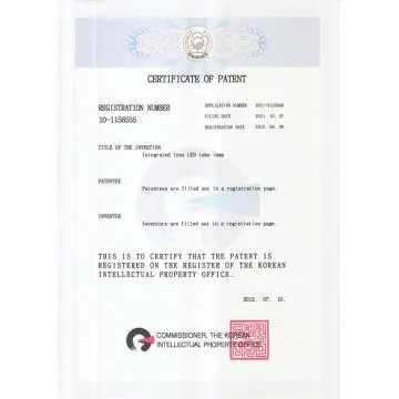 LED Tube Lamp Patent