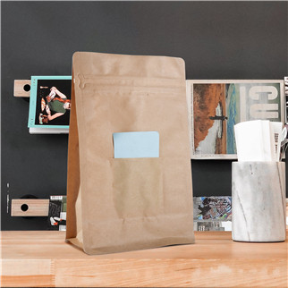 recyclable coffee pouches with window