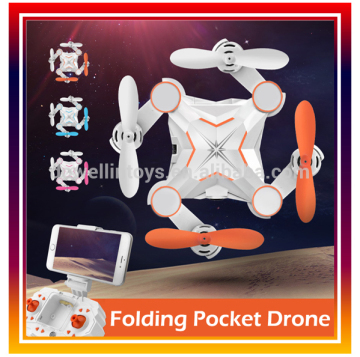 New 2.4G 4CH Mini RC Pocket Drone Folding Drone RC FPV Quadcopter with WIFI Camera