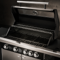 Parrilla de gas de 4+1 quemadores con ventana