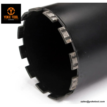Diamond Wet Core Bit Turbo Segmen Pembinaan Bit Penggerudian