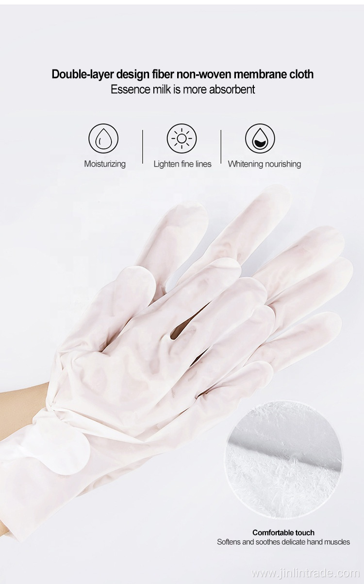 Wholesale care whitening herbal hand mask gloves