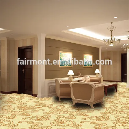 Light Orange Color 100%PP Hotel Foyer Carpet, Customized Light Orange Color 100%PP Hotel Foyer Carpet