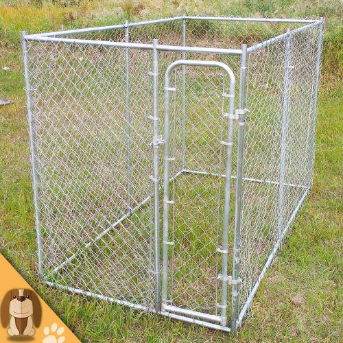 Galvanized Outdoor Large Chain Link Dog Kennel
