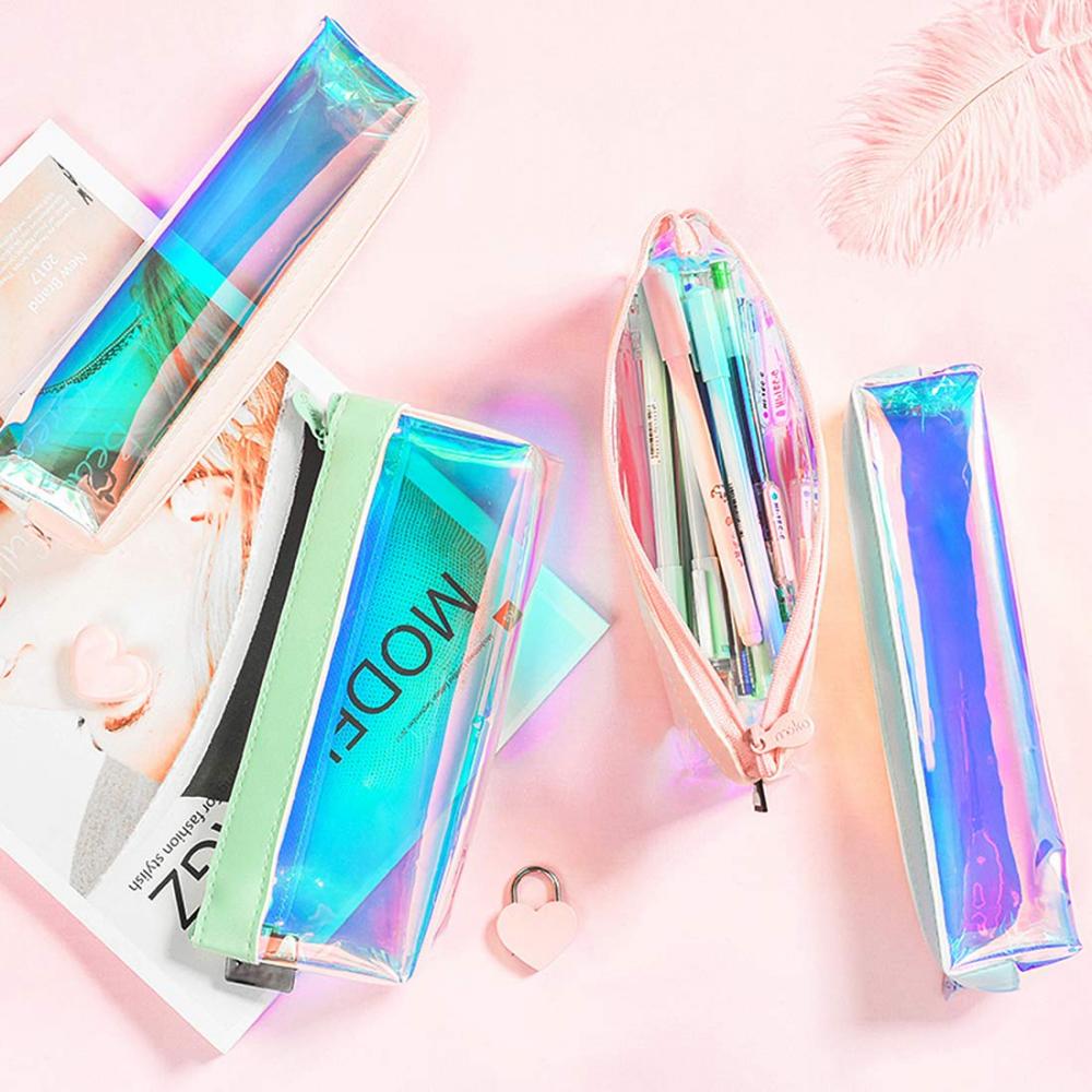 Laser Clear Colorful Pencil Case 1 Laser Clear Colorful Pencil Case 1
