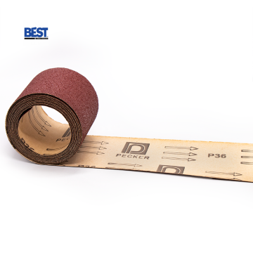 Pecker Brand Aluminum Oxide Waterproof Polishing Sand Paper Roll P36