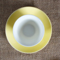 Soucoupe et tasse jaune 80 ML