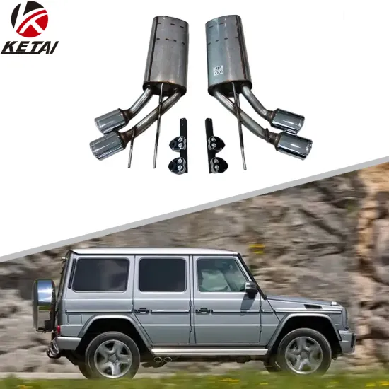 Stainless Steel Silver Exhaust for BENZ W463 1990-2022 - Auto Accessories Car Rear Bumper G65 Style