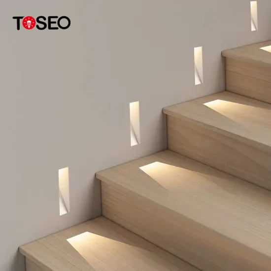 TOSEO Square Stair Light: Indoor Walking Wall Stair Lighting Foot Led Recessed Step Light