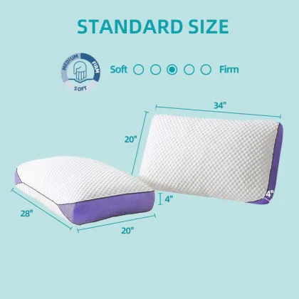 Memory cotton chip pillow With an Inner Liner