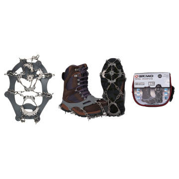 XSKIMO TOWNIK SNOW SNOW CRAMPONS: Lód i śnieg chrząki z zębami ze stali nierdzewnej przeciwdziałającej (17 zębów)