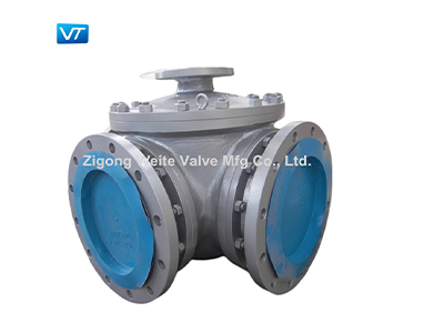 L-shaped three-way ball valve
