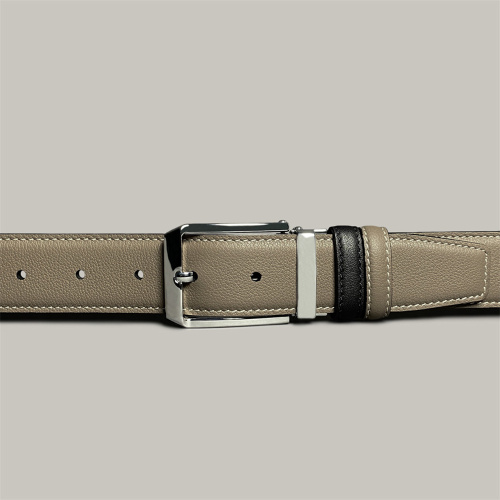 Premium Grey-Green Business Men's Leather Belt