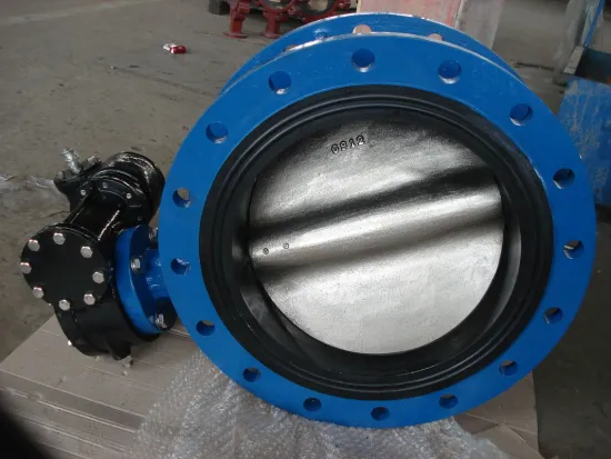 Reliable Seal Center Line, Gg25 / Ggg40 Flange Butterfly Valve With Ptfe / Viton Seat