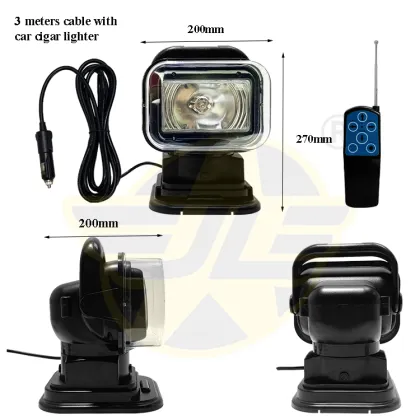 24V Halogen Boat Lights 360 Degree Rotating Searchlight
