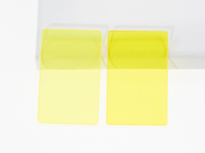 Custom 400nm To 510nm Long Pass Yellow Filter