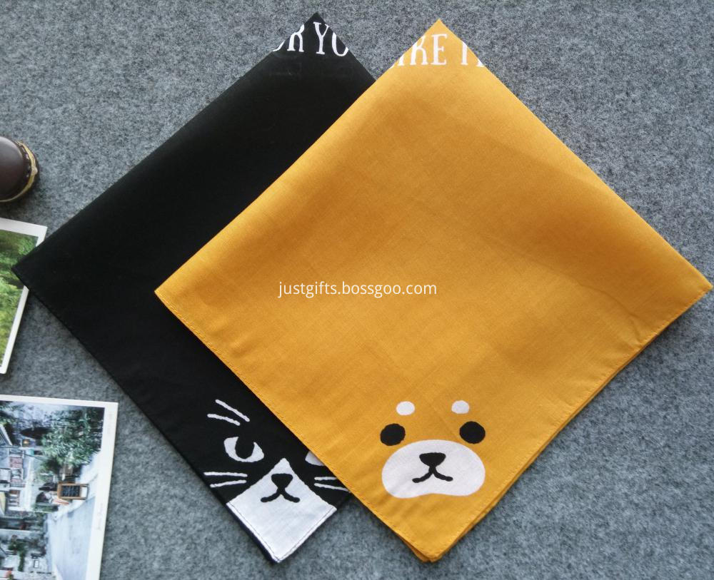 Promotional Female Printing Cotton Bandana