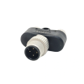 Y-connector M12 male to 2 M8 female