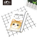 Caderno de papelaria de estilo adorável de gato personalizado com diário de cinta elástica