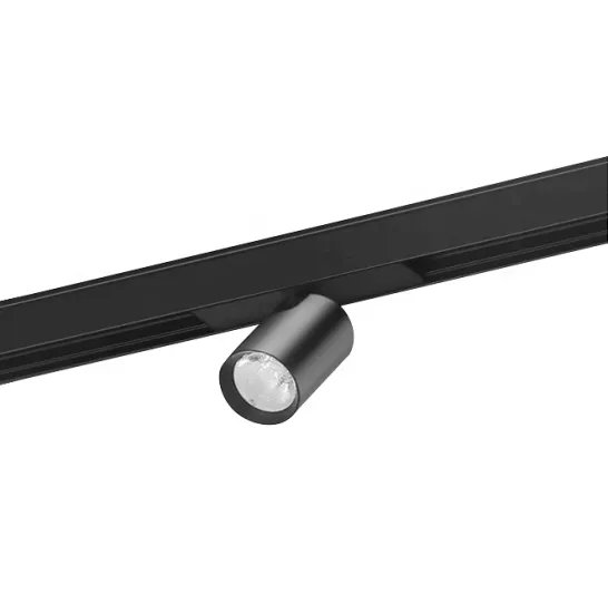 Black Silver Adjustable Mini Magnetic Aluminum Track Rail Light for LED Lighting System