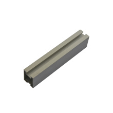 grey anodized color aluminum cnc machining cutting profile